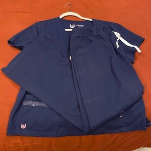 urbane ultimate navy scrub set